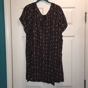 EUC TORRID top with exposed back zip size 3